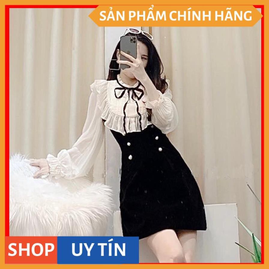 Đầm tiểu thư tay dài xinh yêu đi tiệc cưới, đi cà phê đi chơi siêu dễ thương sang trọng - Thời Trang VADA - V3 | BigBuy360 - bigbuy360.vn