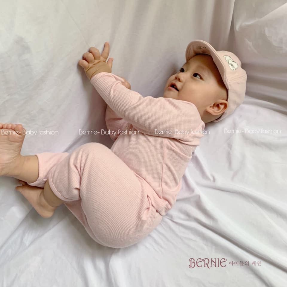 BỘ COTTON GÂN XỐP DÀI TAY CHO BÉ TRAI BÉ GÁI