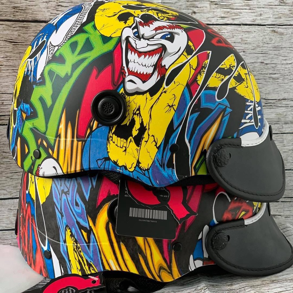 [HotHot] Nón Bảo Hiểm Cacbon Có Lỗ Thông thoáng mát bền đẹp