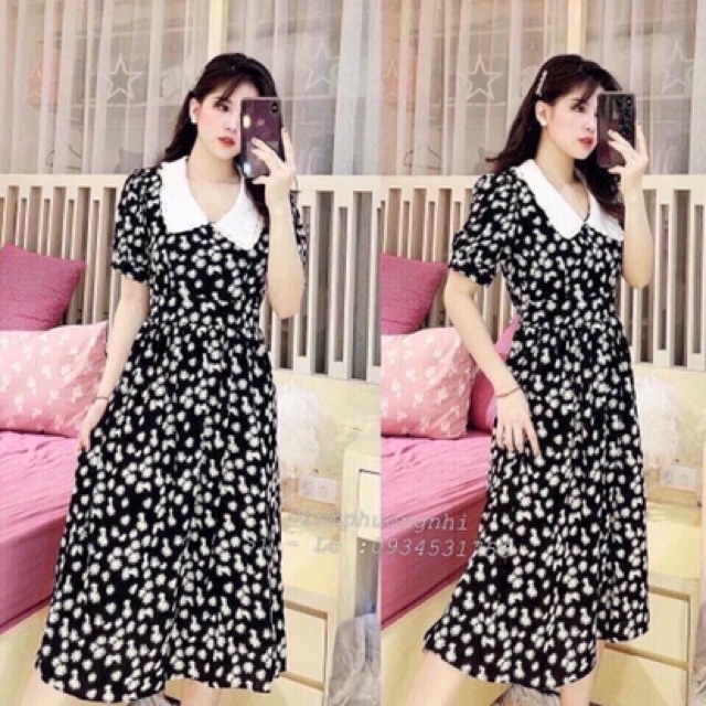 Váy hoa vintage cổ bèo ? | BigBuy360 - bigbuy360.vn