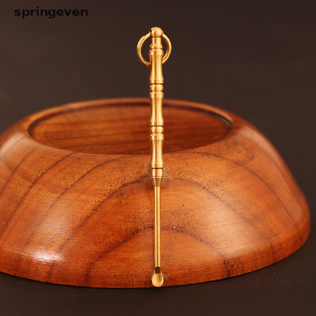 Muỗng Lấy Ráy Tai Bằng Đồng Có Móc Khóa Tiện Lợi