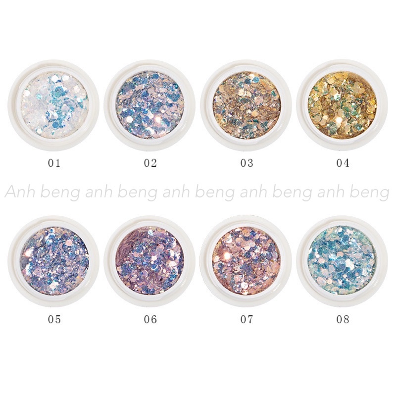 Sét nhũ vây cá,nhũ kim tuyến siêu sáng 8 hũ ☄️FREESHIP☄️