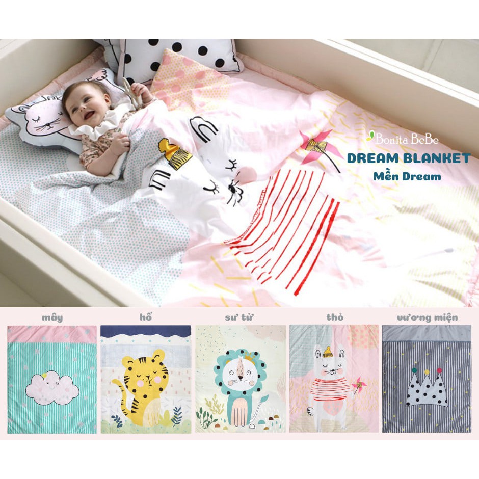 Bộ chăn và thảm cho bé Bonitabebe Dream bedding
