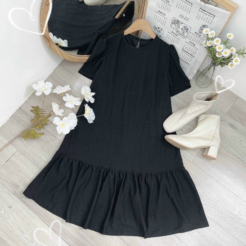 đầm baby doll đuôi cá,chất đẹp
