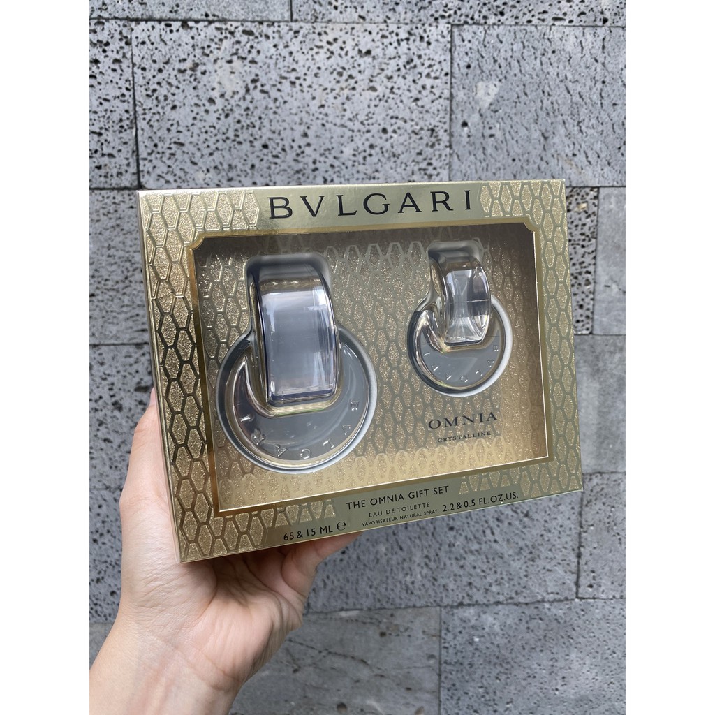 Set nước hoa Bvlgari Omnia Crystalline Eau de Toilette 2 món (EDT 65ml & EDT 15ml)