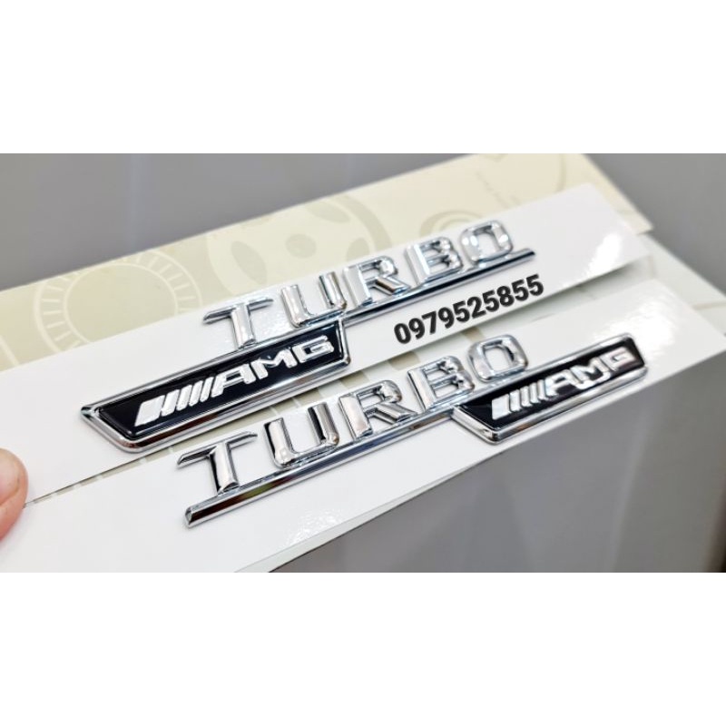 TURBO AMG tem dán xe mercedes