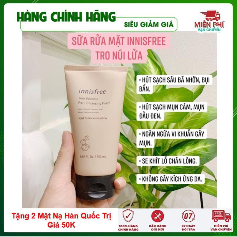 sữa rửa mặt tro núi lửa