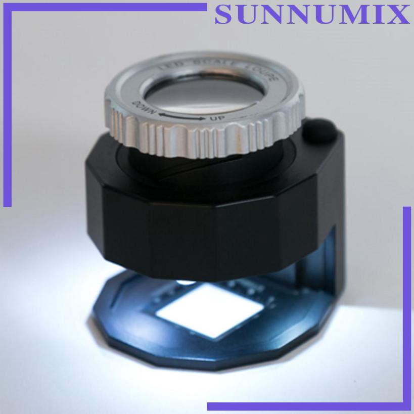 Kính Lúp Phóng Đại 30X Có Đèn LED UV Chuyên Dụng Làm Trang Sức