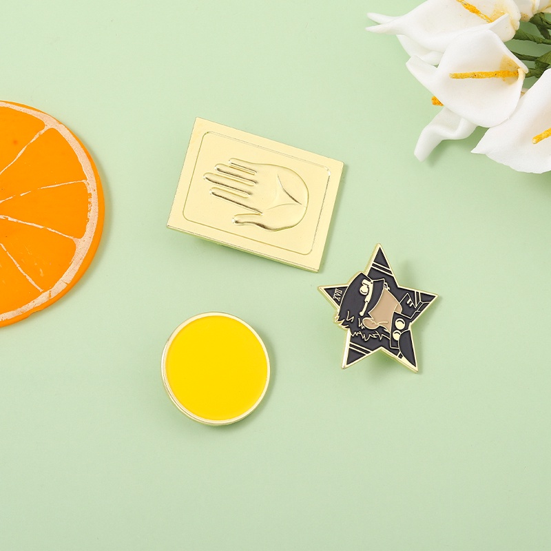 Huy Hiệu Cài Áo Hình Ngôi Sao Hoạt Hình Đáng Yêu