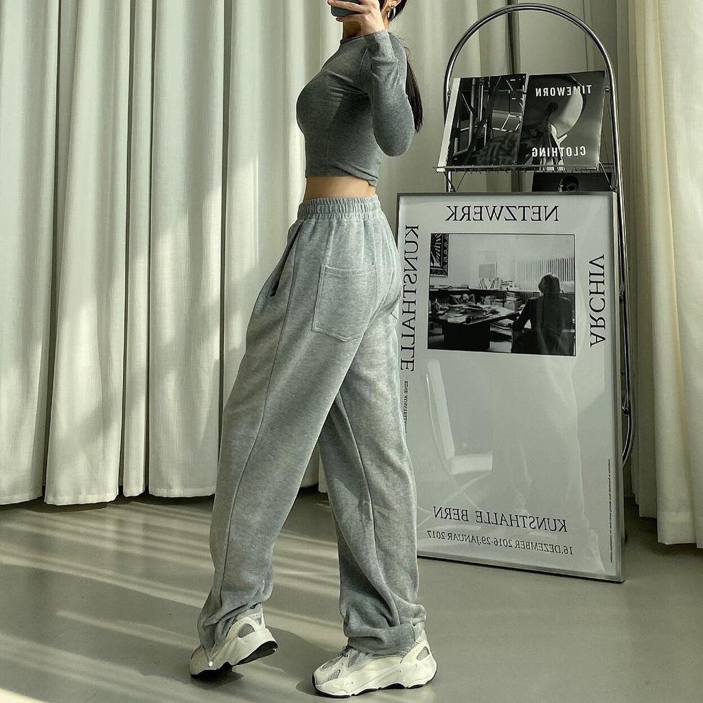 Porozi  Quần thể thao  lưng cao thời trang Hàn cho nữ