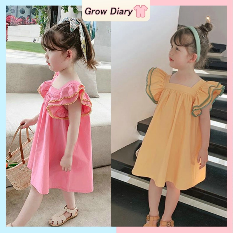 Đầm Thời Trang Mùa Hè Hàn Quốc Cho Bé Gái 1-6 Tuổi