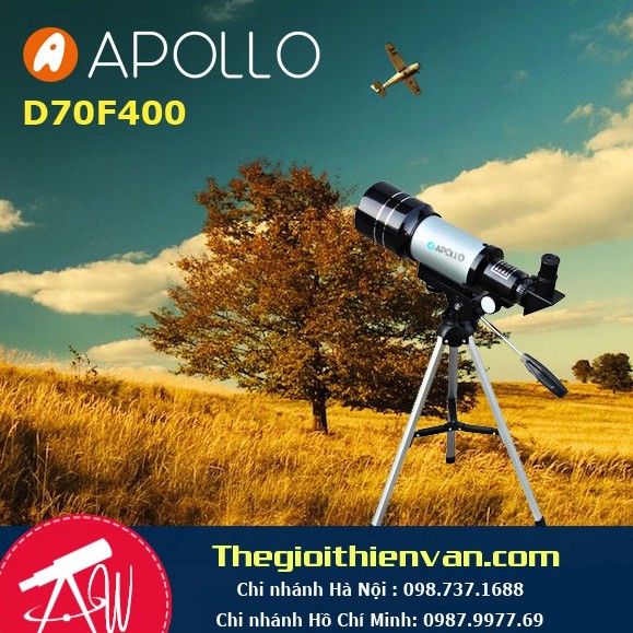 Kính thiên văn khúc xạ Apollo D70F400