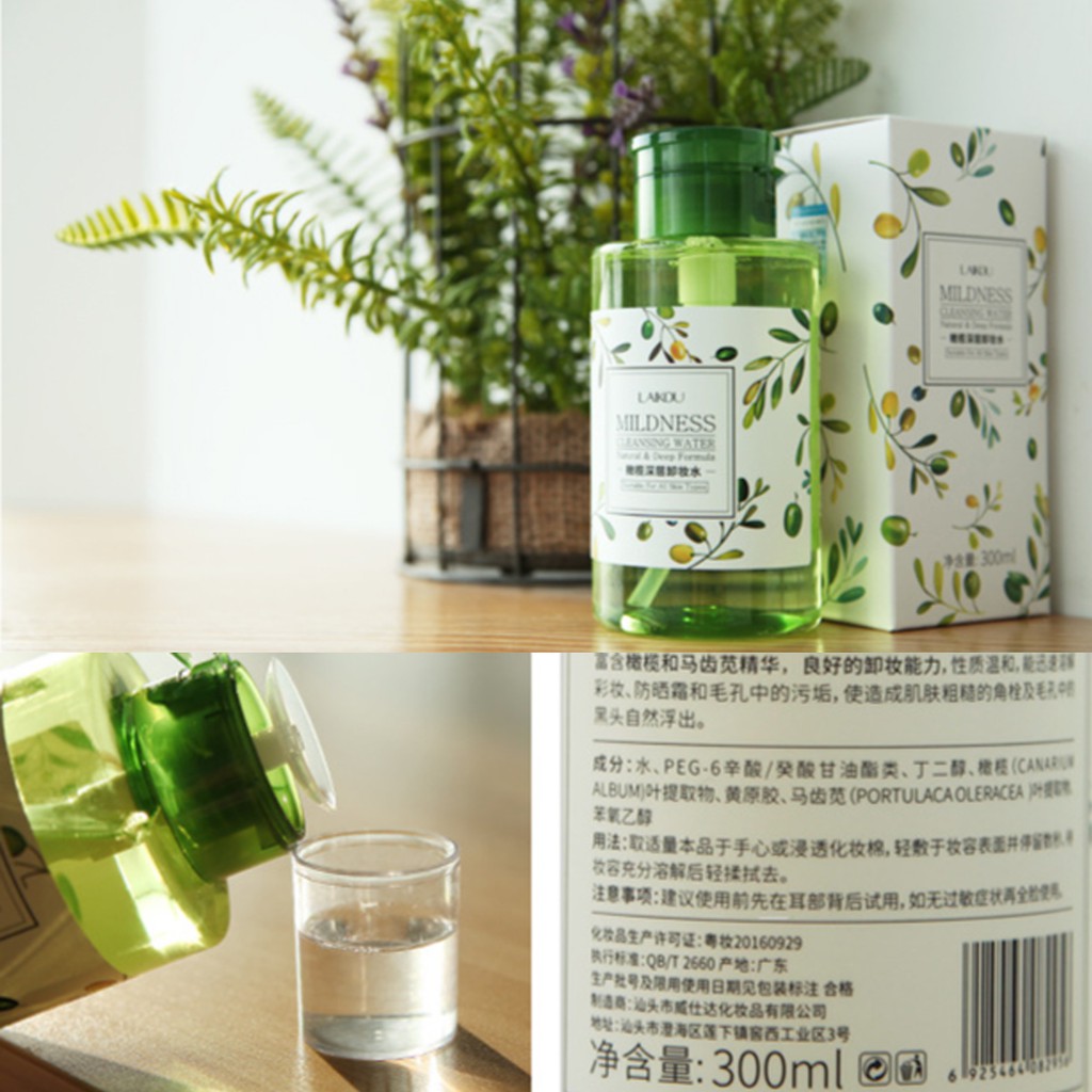 Nước tẩy trang Laikou 320ml- sản phẩm làm sạch da mặt cao cấp không cồn, sạch sâu, dịu nhẹ, thích hợp với mọi loại da | BigBuy360 - bigbuy360.vn