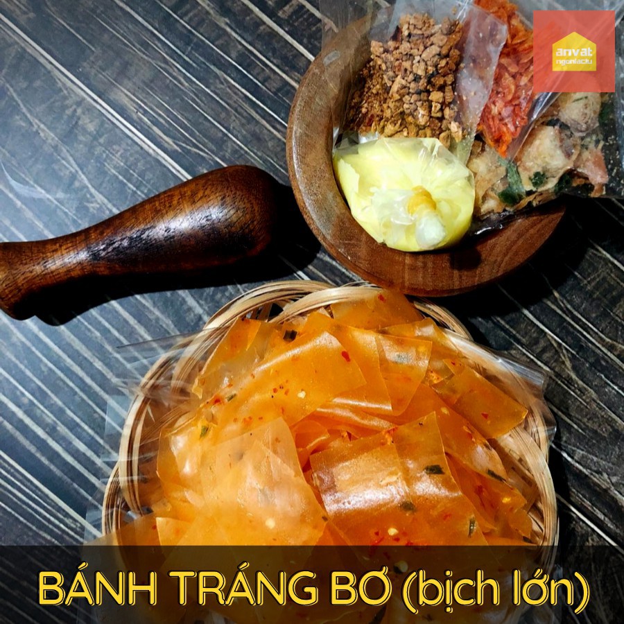 [G01] Bánh tráng BƠ - BỊCH LỚN (bánh tráng dẻo tôm, bơ vàng cực béo ngon) - Ăn vặt đặc sản Tây Ninh S031