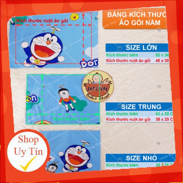 Vỏ áo gối nằm cho bé vải Thắng Lợi họa tiết hoạt hình trẻ em