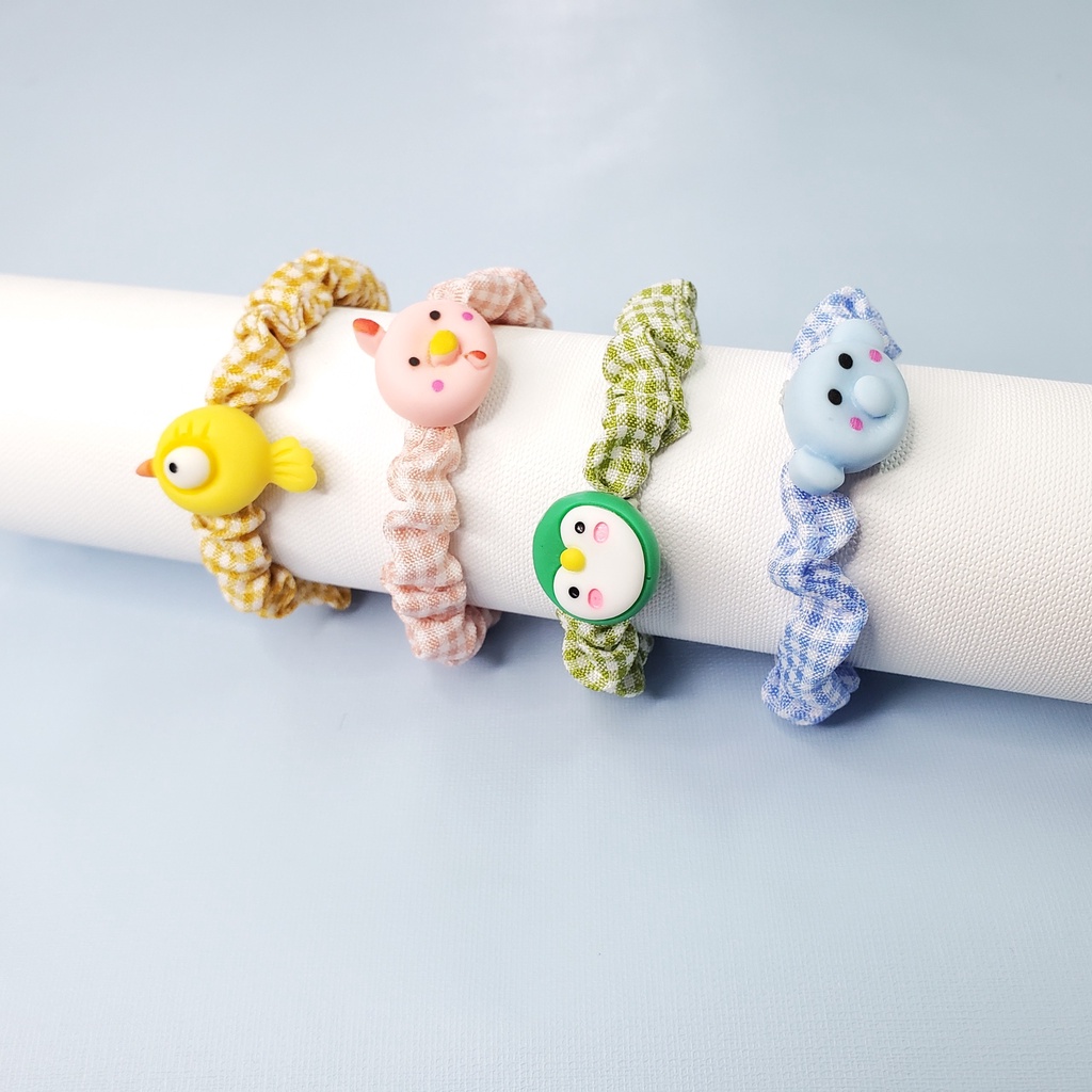 COMBO 4 DÂY CỘT TÓC HÌNH THÚ DỄ THƯƠNG T09