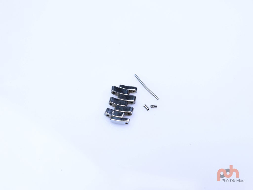 Mắt dây đồng hồ Omega chính hãng nam dòng Deville thép trắng size 21 mm