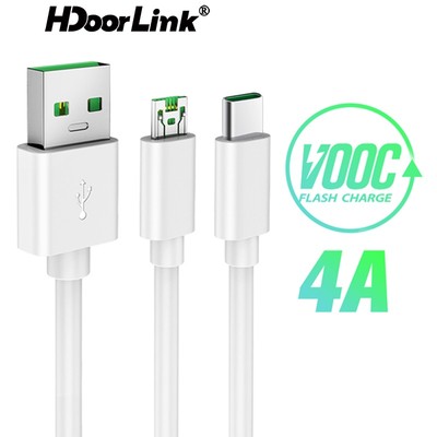 Cáp sạc nhanh HdoorLink VOOC USB 5V 4A 7 Pin Micro USB cho điện thoại OPPO