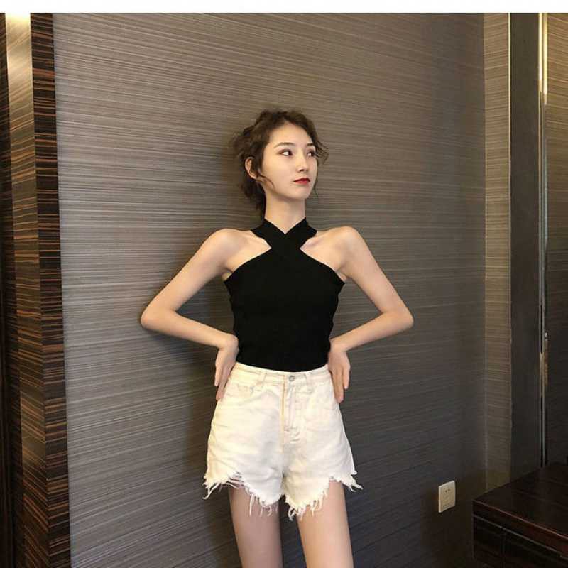 Áo Hai Dây Chéo Cổ ❤️ Hana Store - Freeship ❤️ Áo kiểu thun body nữ phối 2 dây chéo cổ SIÊU HOT ❤️