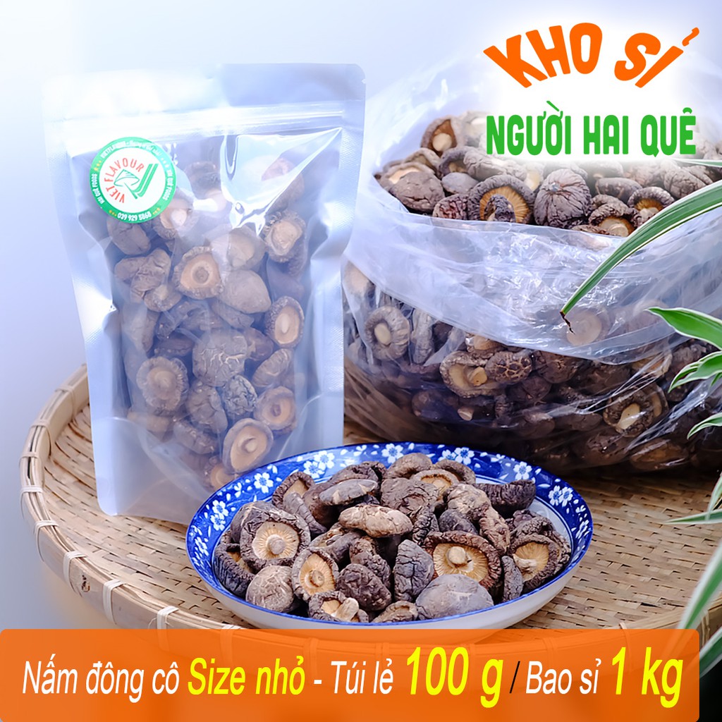 Nấm đông cô khô LOẠI 1 cơm dày lẻ 100 g 💲 KHO SỈ NGƯỜI HAI QUÊ - HAI QUÊ FOOS