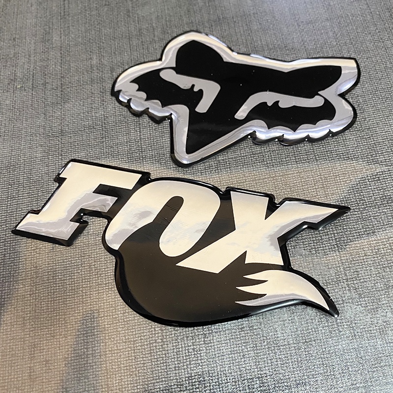 Logo Dán Xe Mô Tô Hình dán tem FOX epoxy cho đề can xe máy