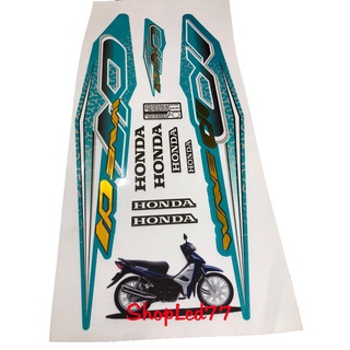 Tem Zin Wave Alpha ( GHÉP CROM ). Dán cho Wave 50cc-100cc-110cc - 3 Lớp
