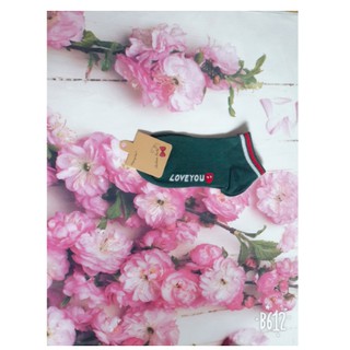Combo 2 đôi tất nữ cổ ngắn i love you, vớ nữ ngắn cổ, tất nữ cổ ngắn phong cách