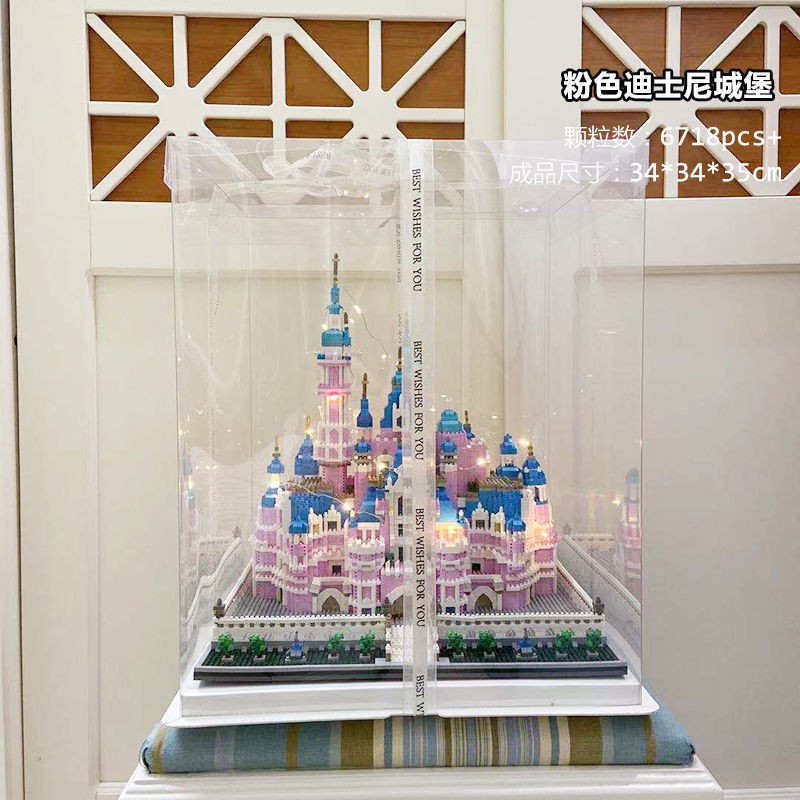 Tương thích với Lego siêu vi hạt có độ khó cao Taj Mahal Swan Lake Castle dành cho người lớn xây dựng mô hình lắp ráp kh