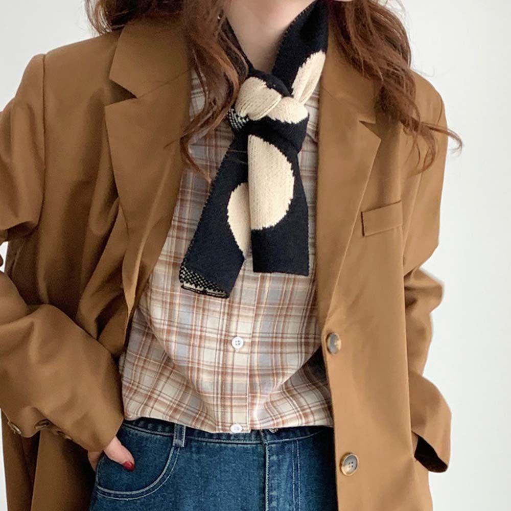 Khăn Choàng Cổ Dệt Kim Thời Trang Thu Đông Cho Nữ VANES1