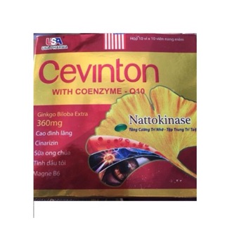 CEVINTON WITH COENZYME Q10 - giúp bổ sung dưỡng chất cho não hiệu quả