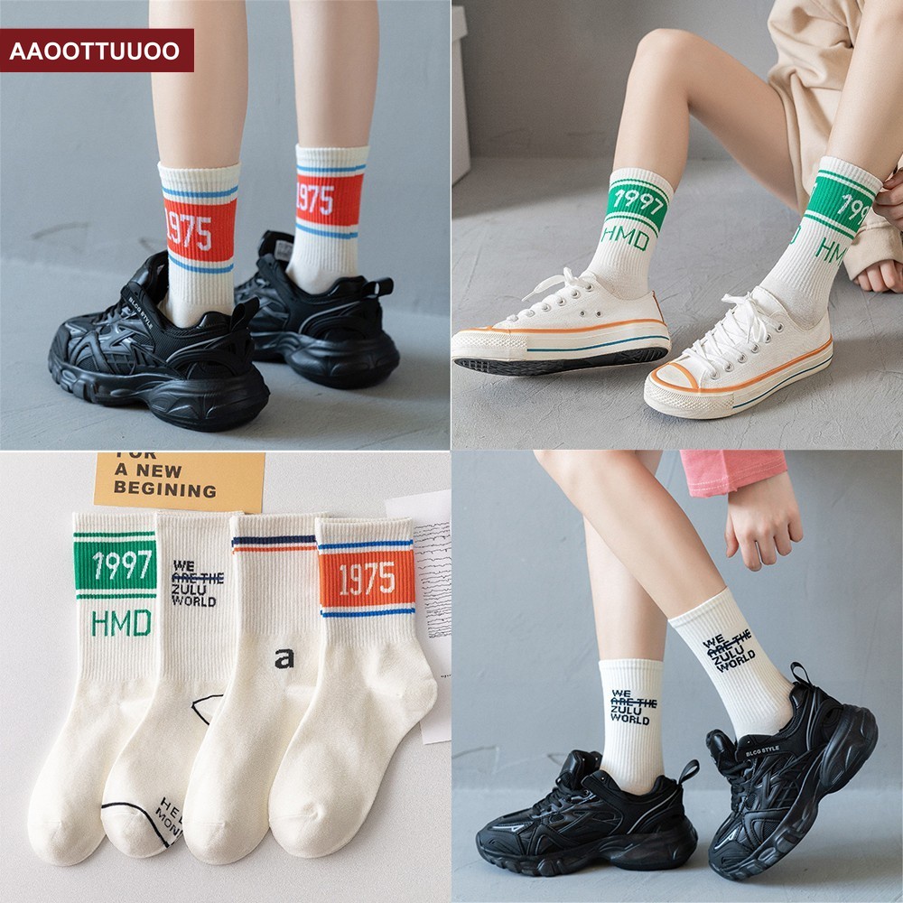 Vớ In Logo Phong Cách Hiphop Đường Phố Cho Nam Và Nữ