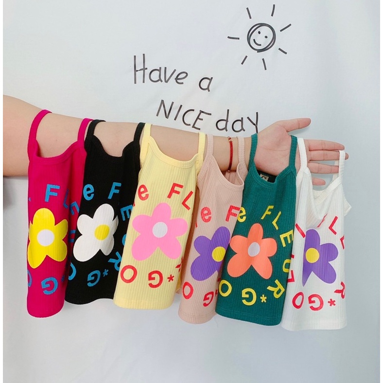 Áo dây bé gái (vải Cotton SG)