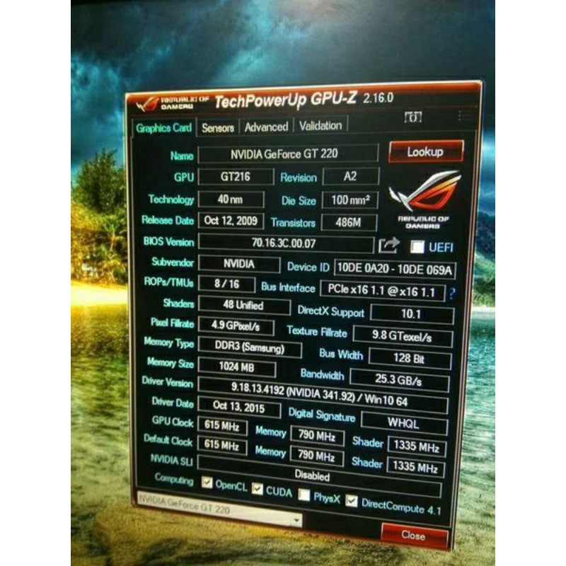 Cáp Chuyển Đổi Vga Nvidia Geforce Gt220 1 Gb 128 Bit Ddr3