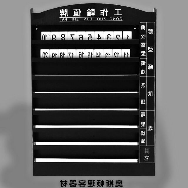 Bảng chạy số, bảng xếp số cho nhân viên salon, bảng phân công làm việc dành cho các salon tóc