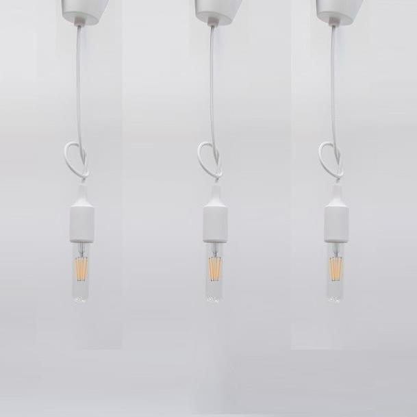 Bộ 3 dây đèn thả trang trí bóng đèn Led Edison T125 4W