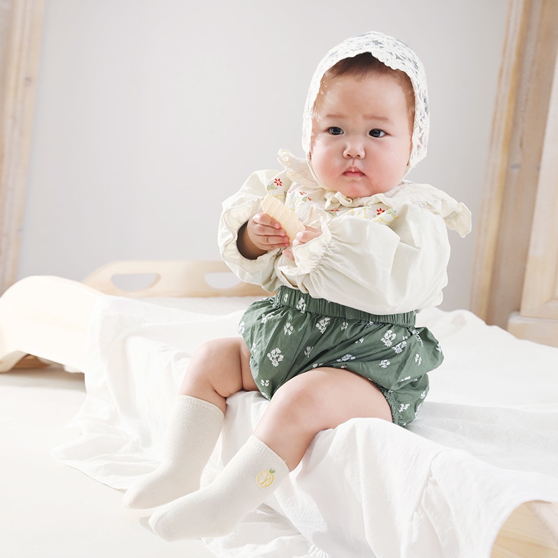 Set 3 Đôi Vớ Cotton Chống Trượt Họa Tiết Hoạt Hình Cho Bé Sơ Sinh 0-5 Tuổi