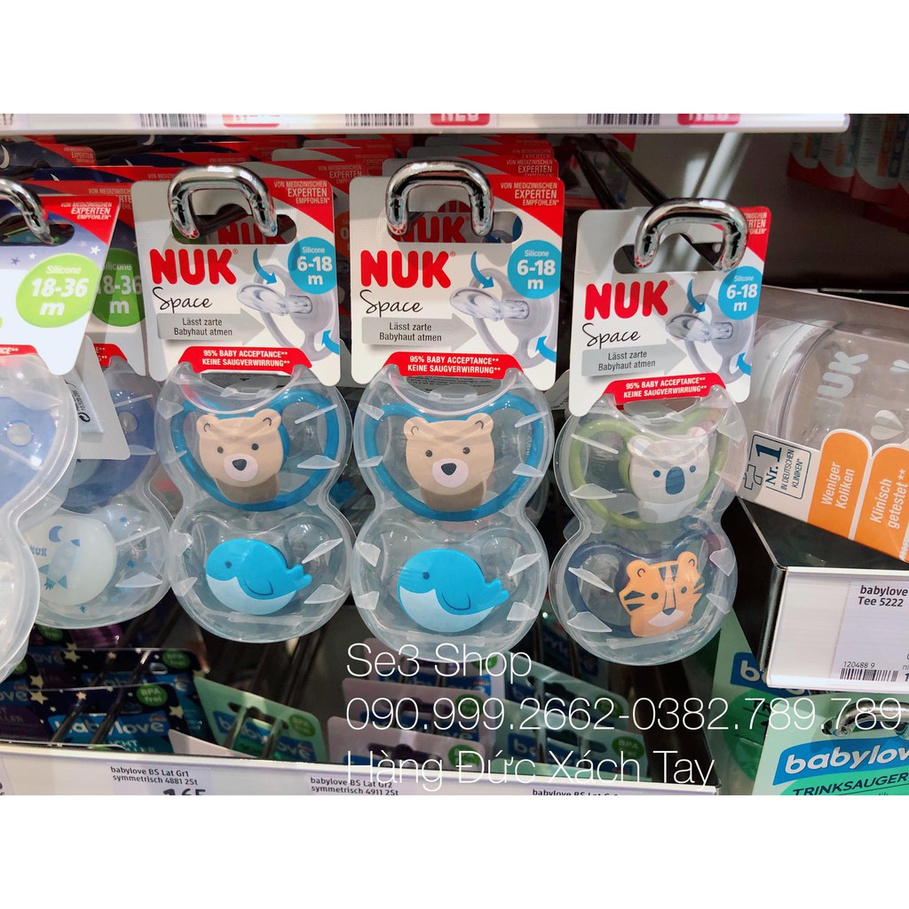 Ti giả NUK Space ( 6 -18m và 18 - 36m )