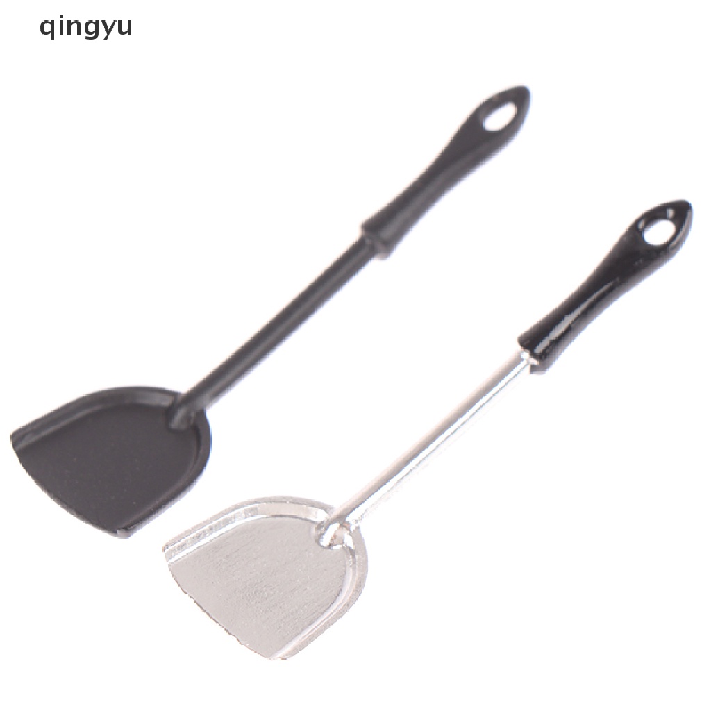 qingyu 1/12 Dollhouse Miniature Kitchen Shovel Simulation Spatula for Dollhouse Decor PLI
