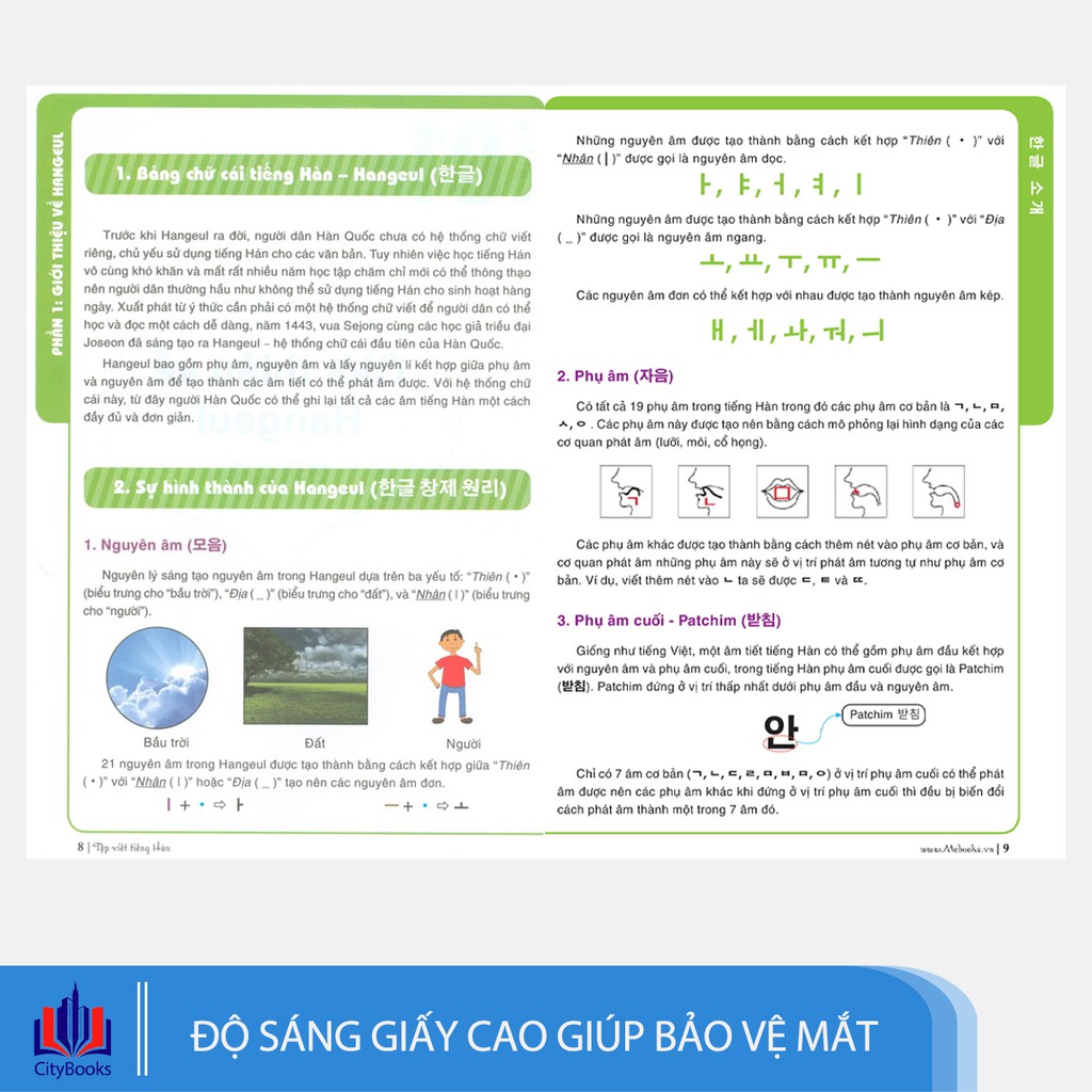 [MÃ giảm 40K][Mã BMLT35 giảm đến 35K] Sách - Tập viết tiếng Hàn dành cho người mới bắt đầu (Tặng Bookmark)