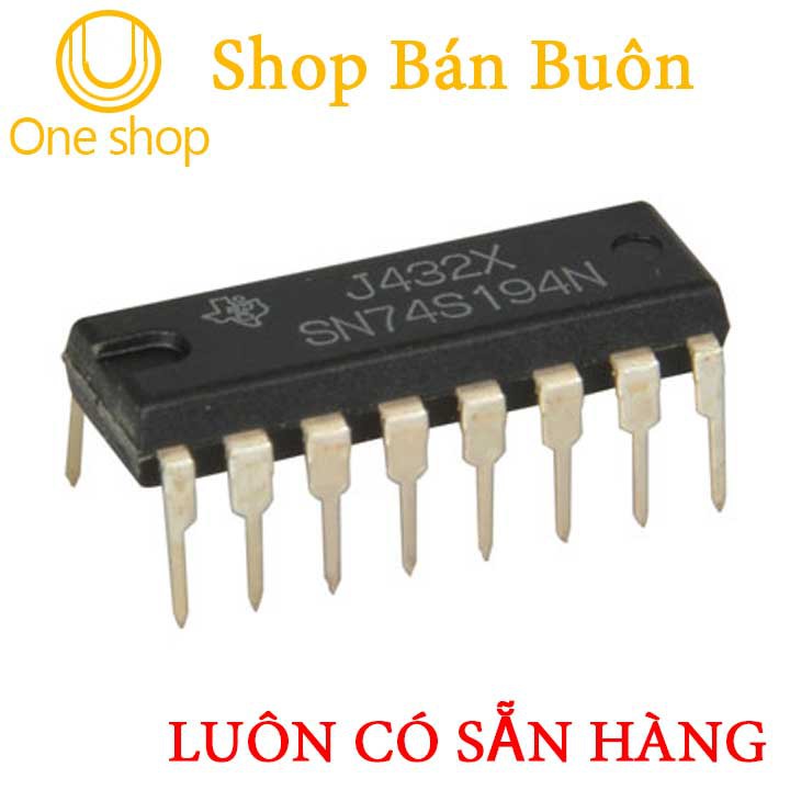 Linh Kiện 74LS194 4-bit Bi-directional Shift Register DIP16