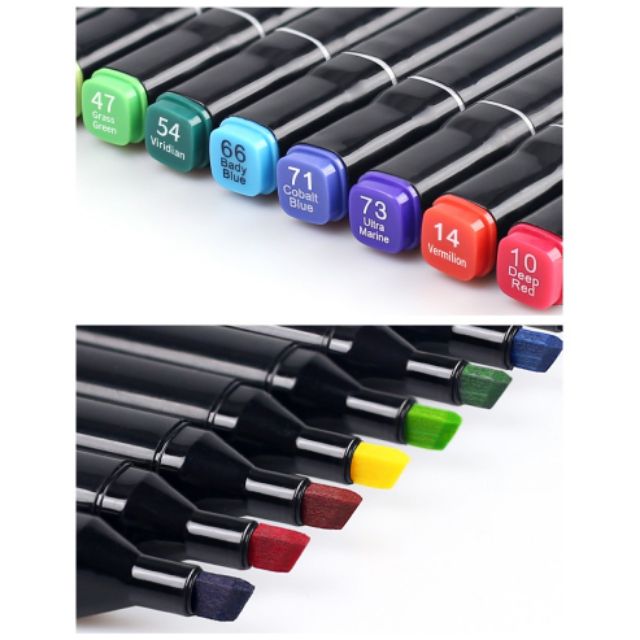Bút Marker Touch liit Túi Vải 30/40/60/80 Màu Chuyên Nghiệp