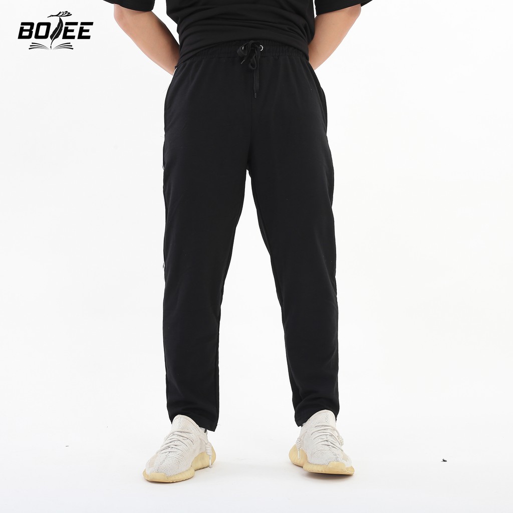 Quần dài thể thao 3 sọc BOTEE unisex nam nữ ống suông