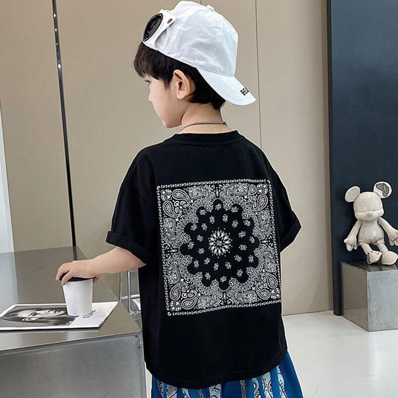 Áo Thun Cotton Tay Ngắn Phong Cách Mới Cho Bé Trai