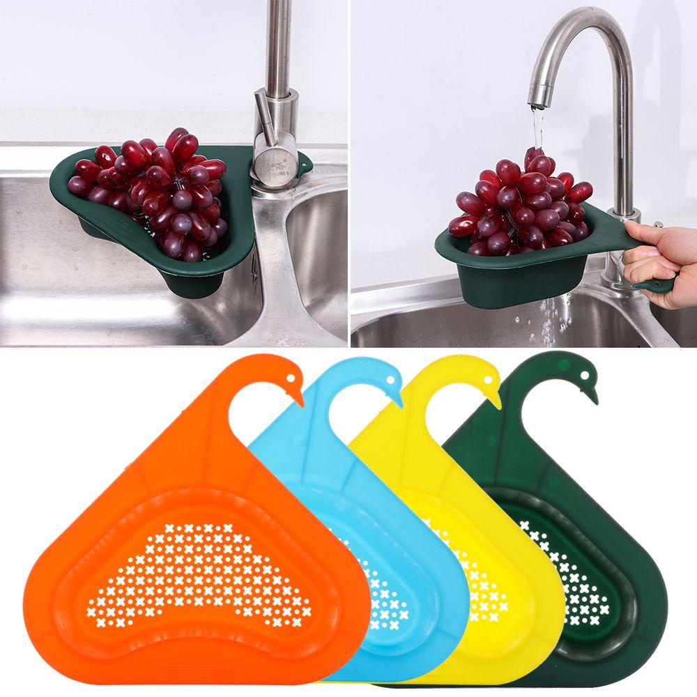 Rổ Đựng Rau Củ Quả Hình Thiên Nga Đa Năng Gắn Bồn Rửa Chén