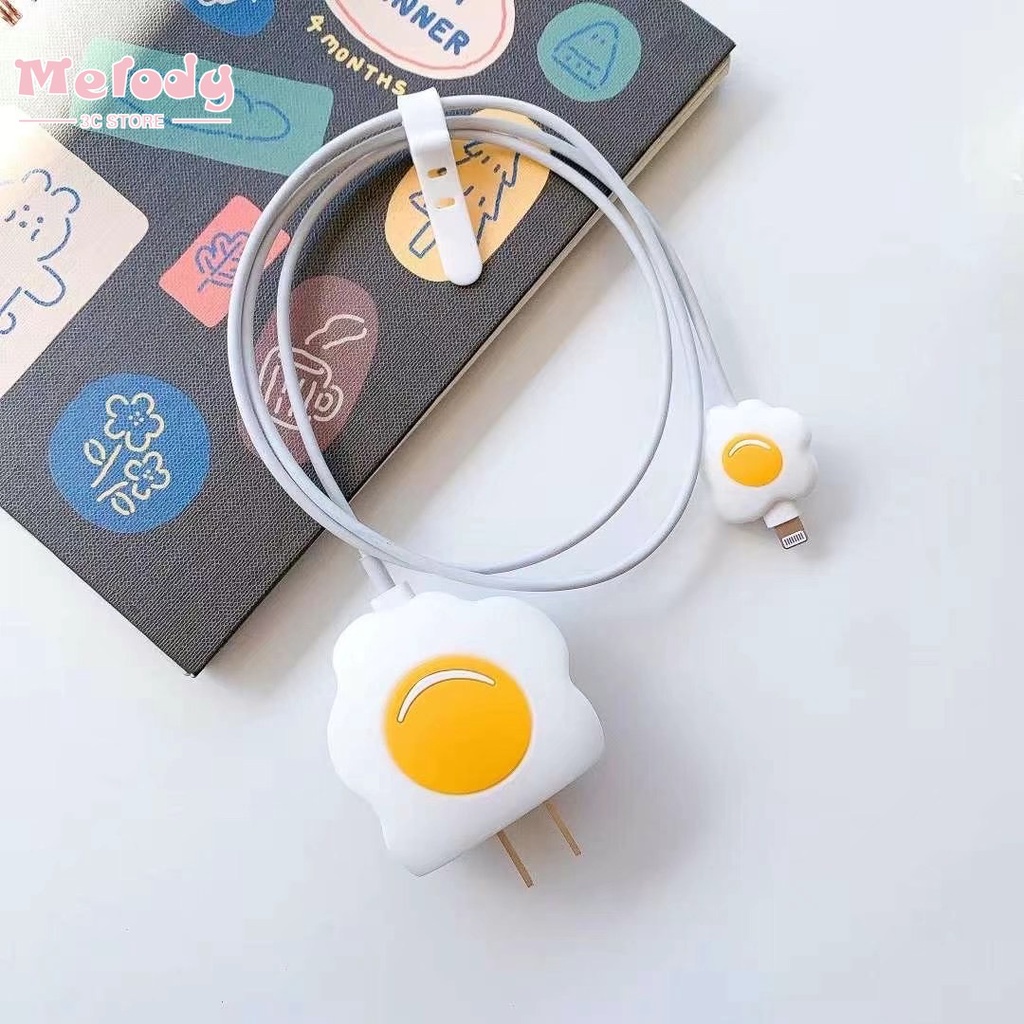 Vỏ bảo vệ đầu dây cáp sạc nhanh 20W bằng TPU hình động vật hoạt hình dễ thương