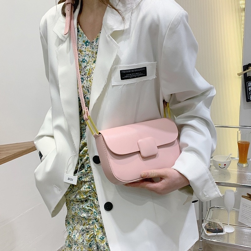 Túi Đeo Chéo Vai Hình Vuông Nhỏ Màu Trơn Thời Trang Xuân Hè Hàn Quốc Mới 2022 Gylb1387