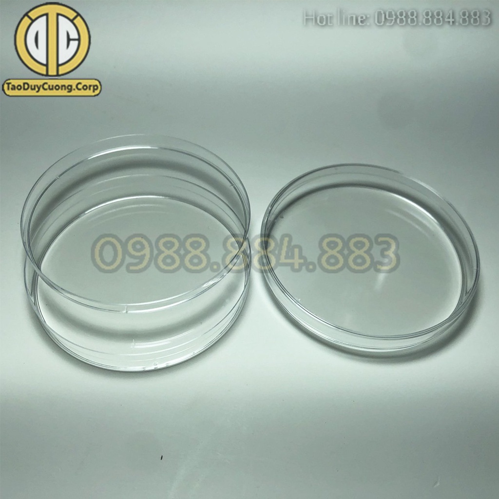 Túi 10 Cái - Đĩa Petri Nhựa Tiệt Trùng 90x15mm Dùng Để Nuôi Cấy Tế Bào