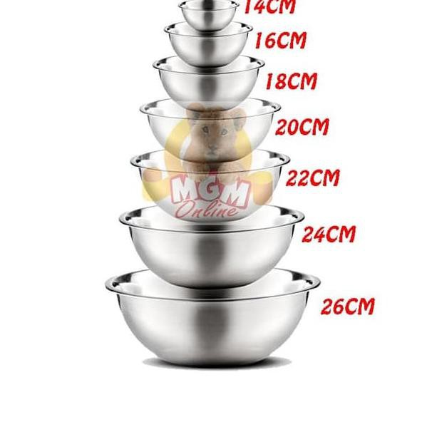 Thau Inox Dày 20cm Chất Lượng Cao Tiện Lợi Dễ Sử Dụng | BigBuy360 - bigbuy360.vn