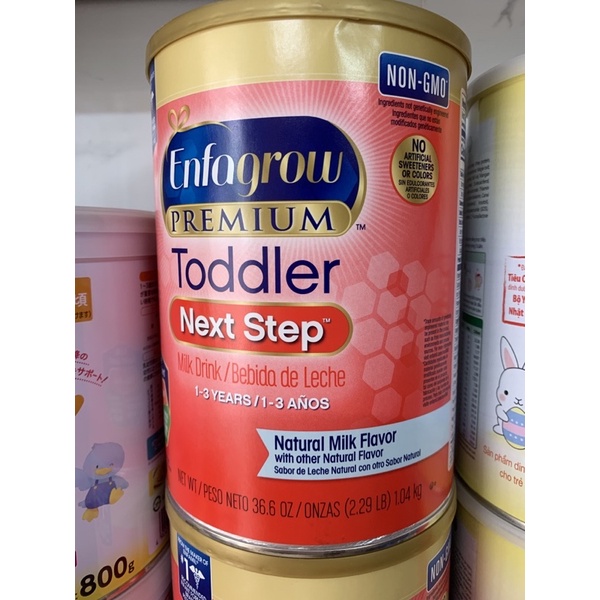 Sữa Enfagrow Premium Toddler Nắp Vàng Mỹ lon 907g,1,04 ( Date 2023)