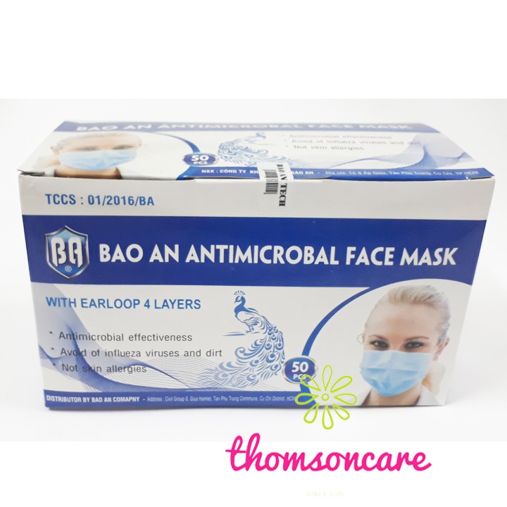 Khẩu Trang y tế 4 lớp Than Hoạt Tính Bảo An 50 Cái | BigBuy360 - bigbuy360.vn